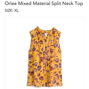 Market & Spruce Orlee split neck top